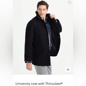 J.Crew University Coat with Thinsulate - slim xs